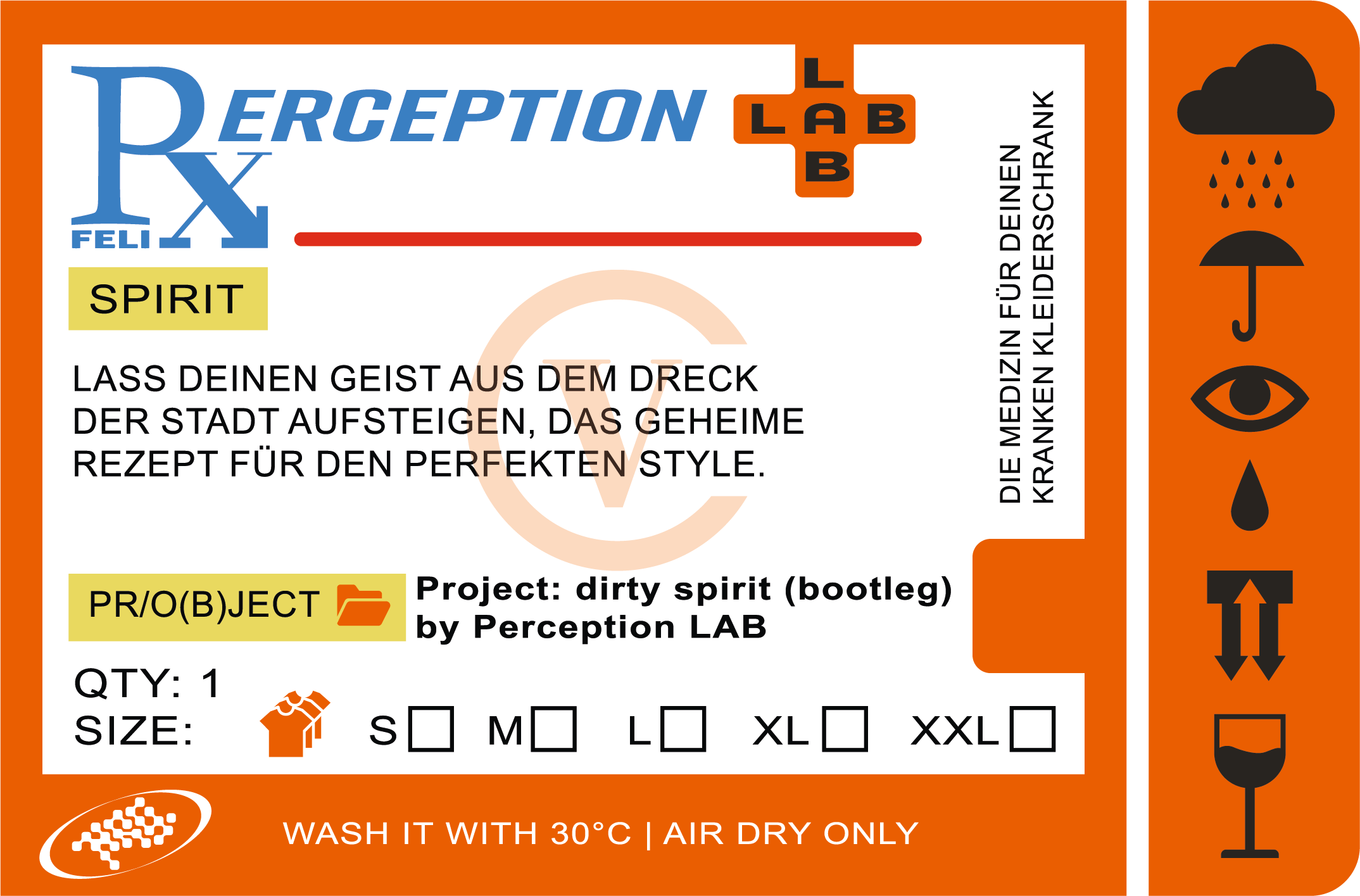 Dirty Spirit T-Shirt – Hangtag